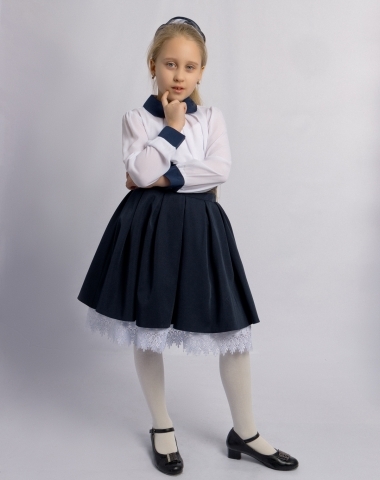 Юбка завышенная с подъюбником