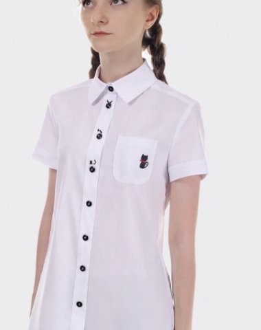 Блузка с вышивкой «Котики» 186