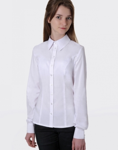 Классическая блузка с рельефами 