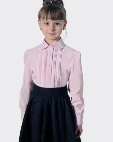 Блузка розовая